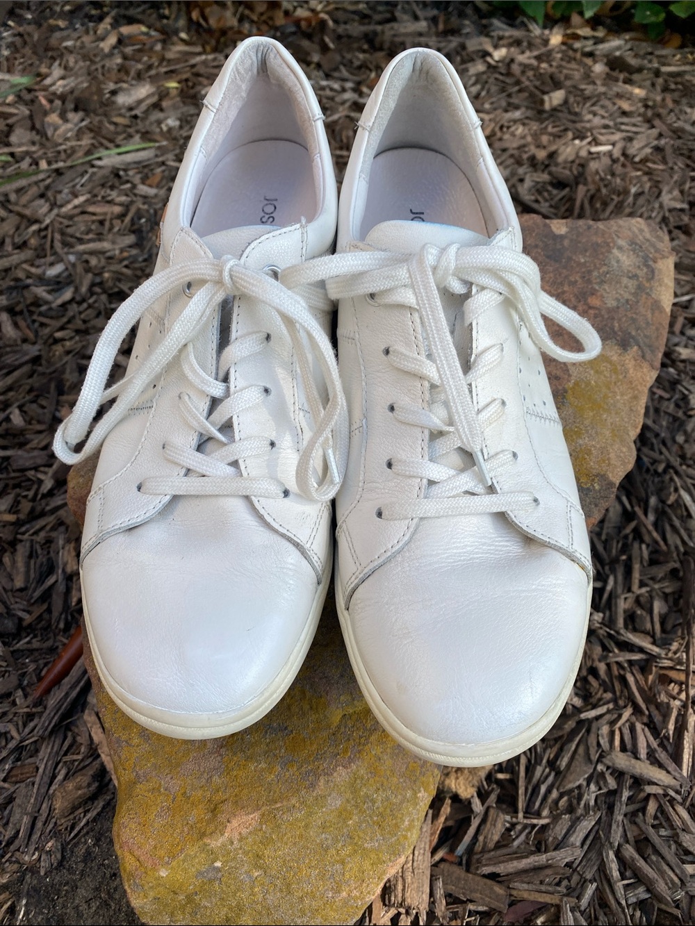 Josef Seibel Caren 01 White Leather Lace-Up Sneakers Size 41EU / 10-10.5 US - Picture 6 of 16